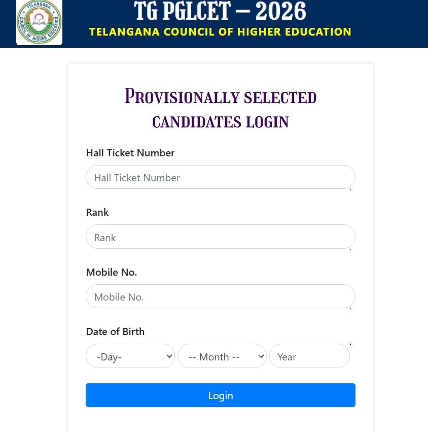 PGLCET Phase 3 Allotment 2026
