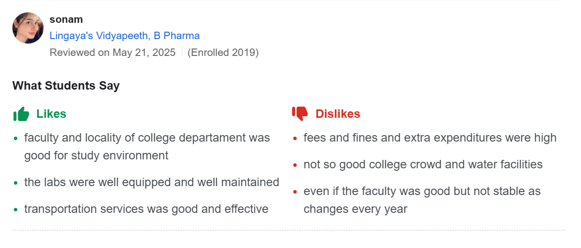 Lingaya's Vidyapeeth Admission