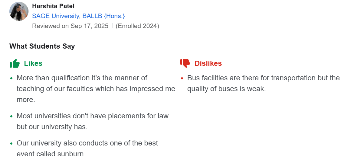 SAGE University Review