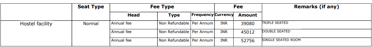 Fee Structure