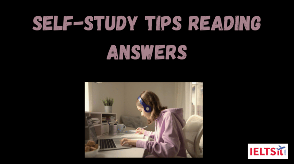 Self-Study Tips Reading Answers
