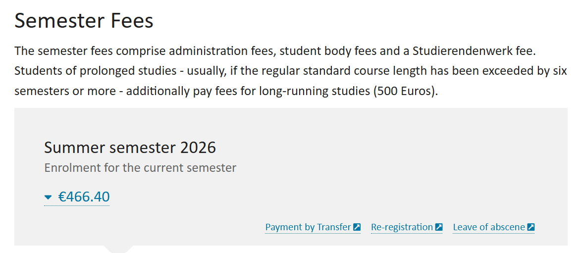 M.Sc. Biodiversity: Ecology, Evolution, and Conservation Fees