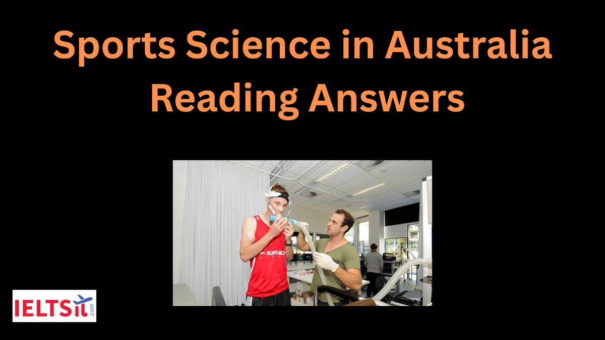 Sports Science in Australia Reading Answers