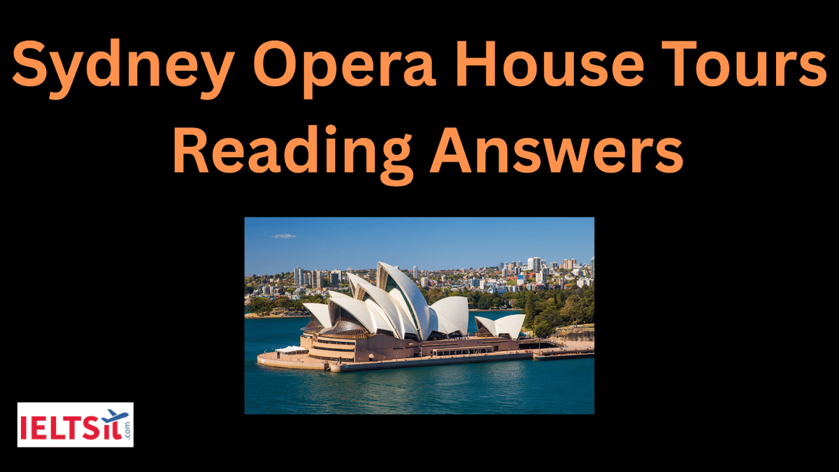 Sydney Opera House Tours Reading Answers