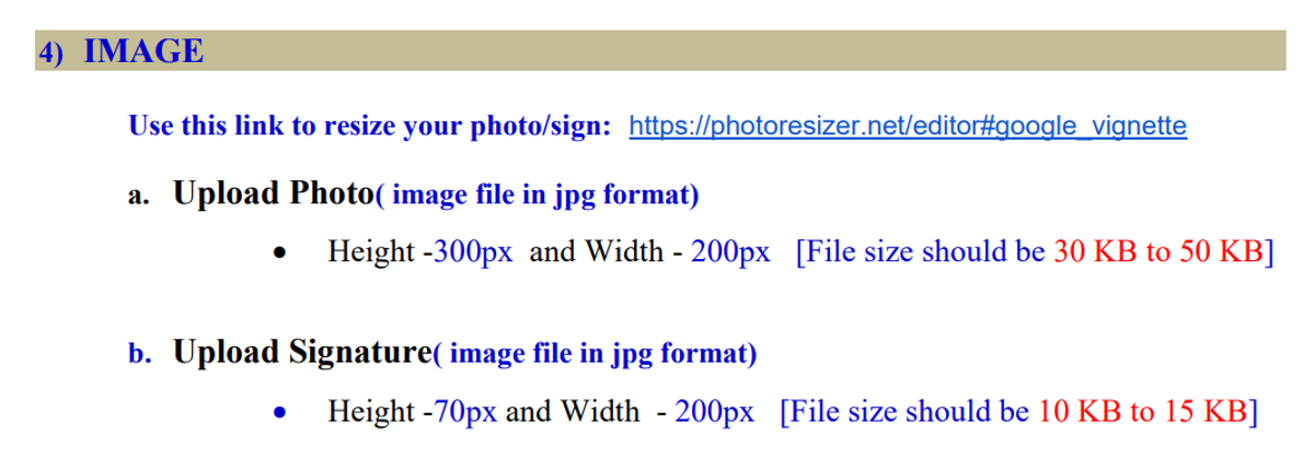 TANCET 2026 Image Specifications