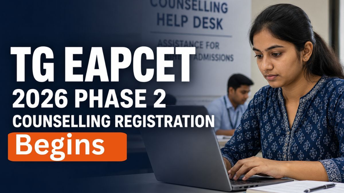 TG EAPCET 2026 Phase 2 Counselling Begins at tgeapcet.nic.in