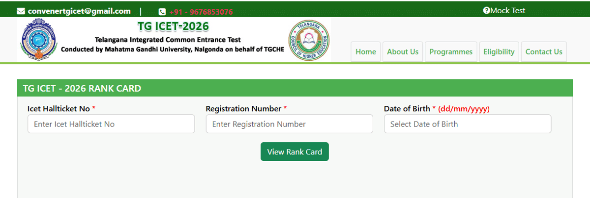 TG ICET Result 2026