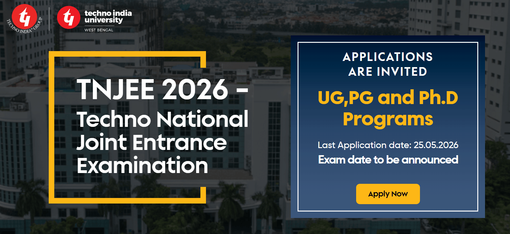 TNJEE 2026 Registration Deadline Extended