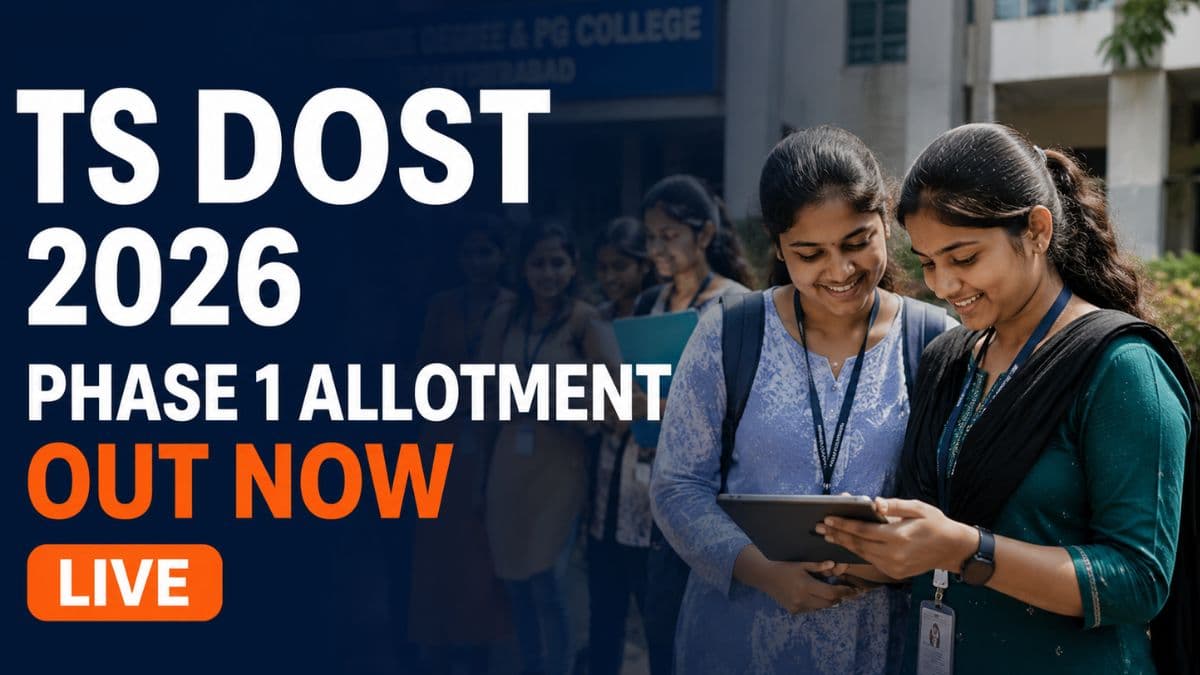 TS DOST 2026 Phase 1 Allotment Out; Report to College May 23