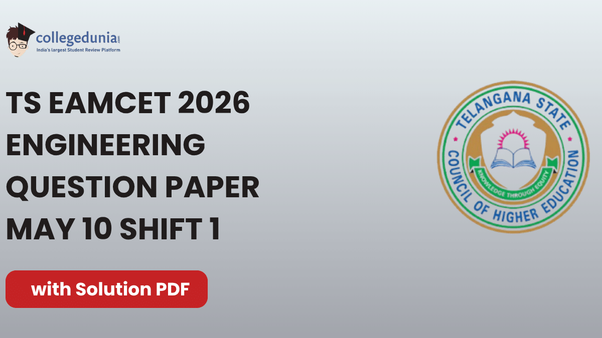 TS EAMCET 2026 May 10 Shift 1 Question Paper with Solutions