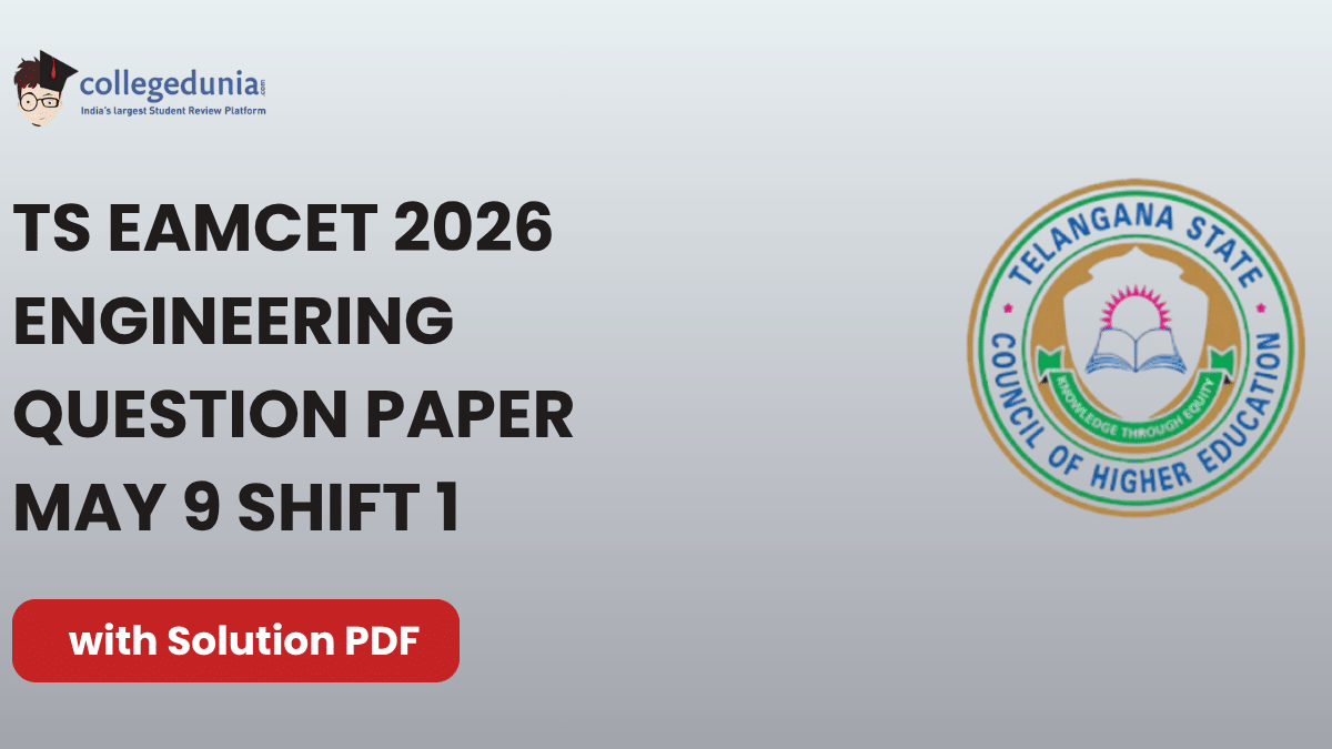 TS EAMCET 2026 May 9 Shift 1 Question Paper with Solutions