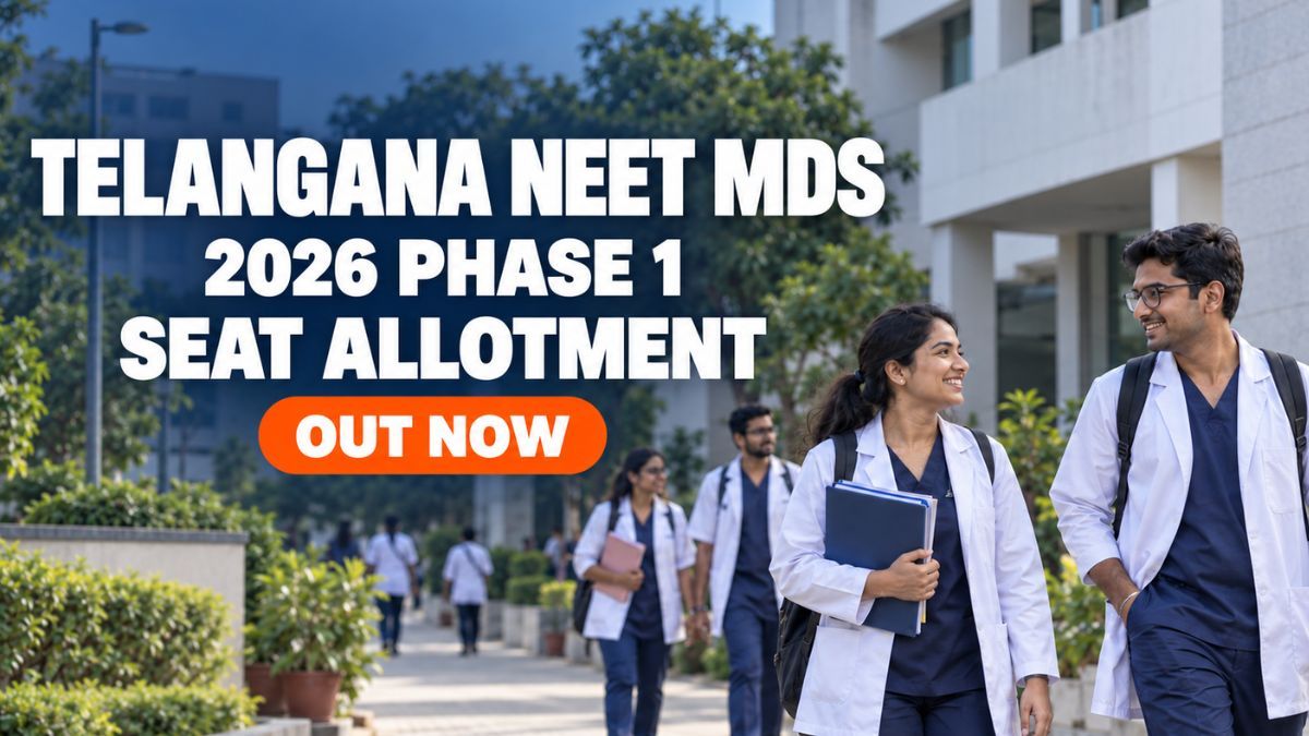 Telangana NEET MDS 2026 Phase 1 Seat Allotment Out Reporting Deadline September 25