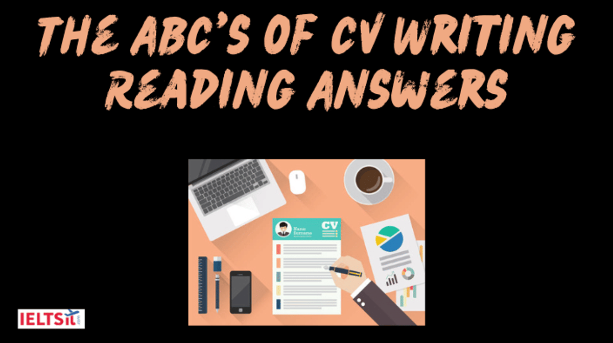 The ABC's of CV Writing Reading Answers