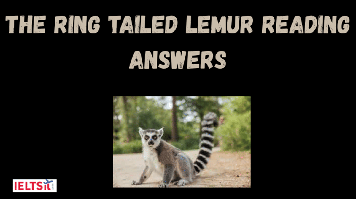 The Ring-Tailed Lemur Reading Answers
