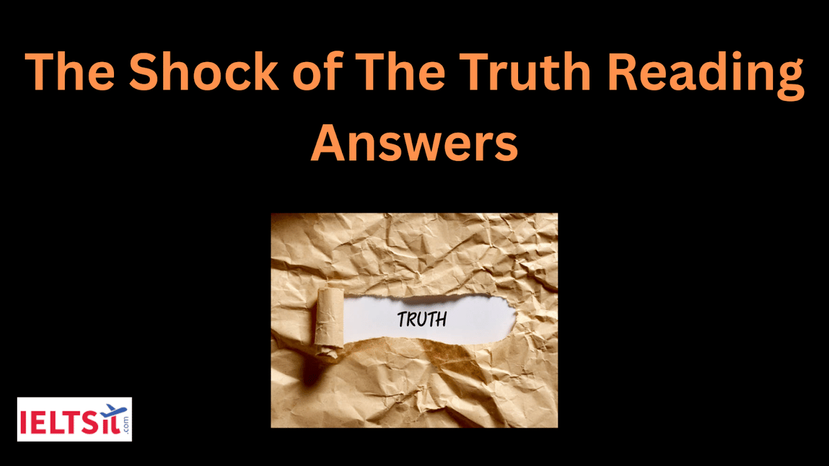 The Shock of The Truth Courses Reading Answers
