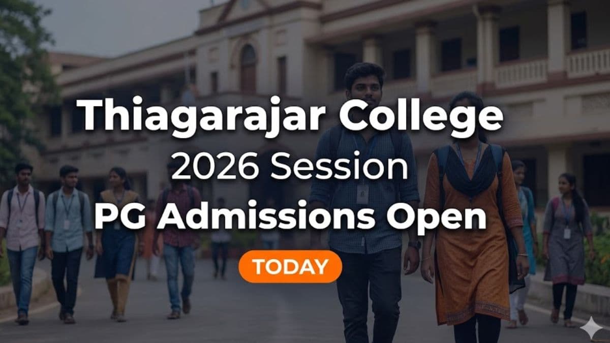 Thiagarajar College PG Admission 2026