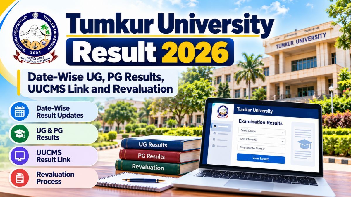  Tumkur University Result 2026 @tumkuruniversity.ac.in: Date-Wise UG, PG Results, UUCMS Link and Revaluation