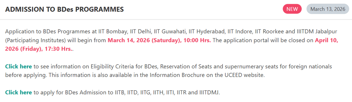 UCEED Counselling 2026