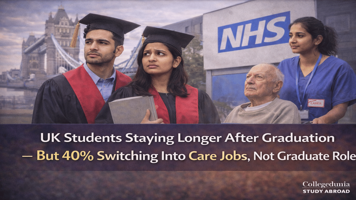 UK Students Staying Longer after Graduation but into care jobs