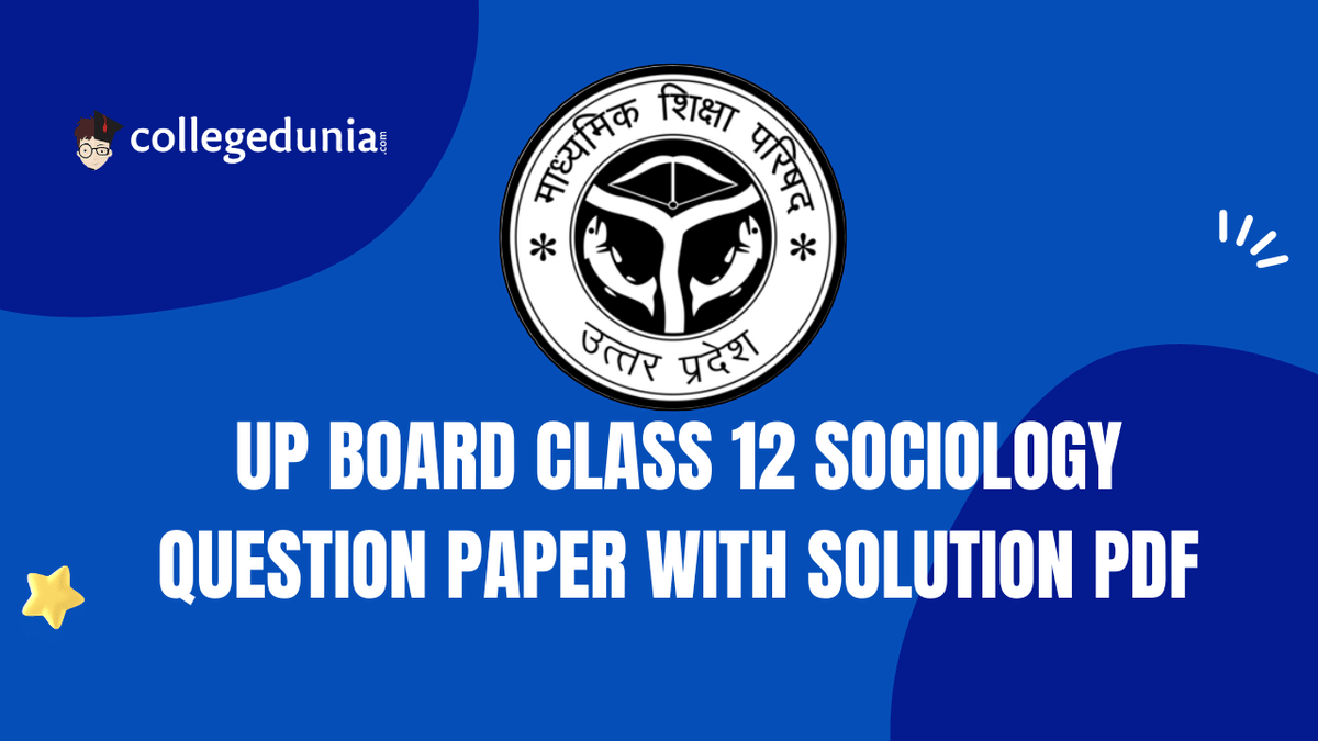 UP Board Class 12 2026 Sociology Question Paper