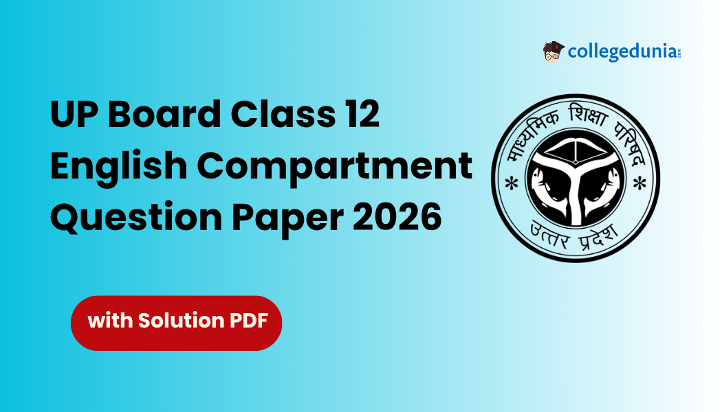 UP Board Class 12 English Compartment Question Paper 2026 with Solutions