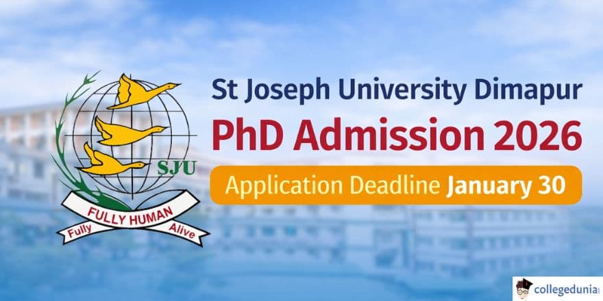 St Joseph University Dimapur PhD Admission 2026