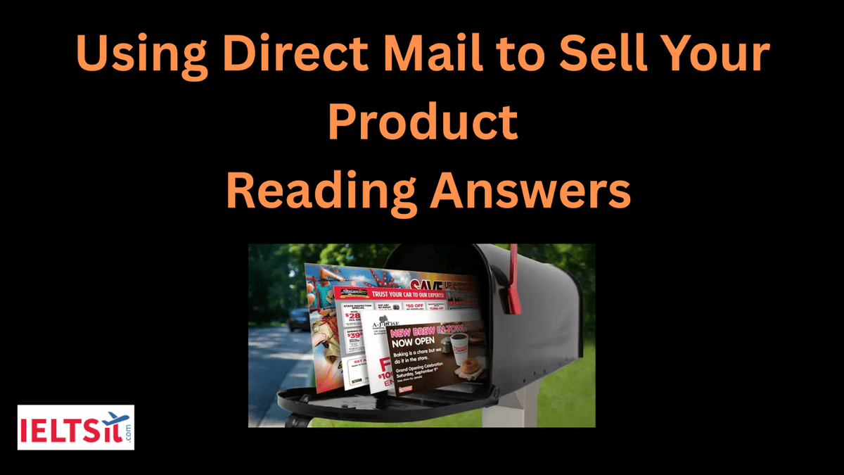 Using Direct Mail to Sell Your Product Reading Answers