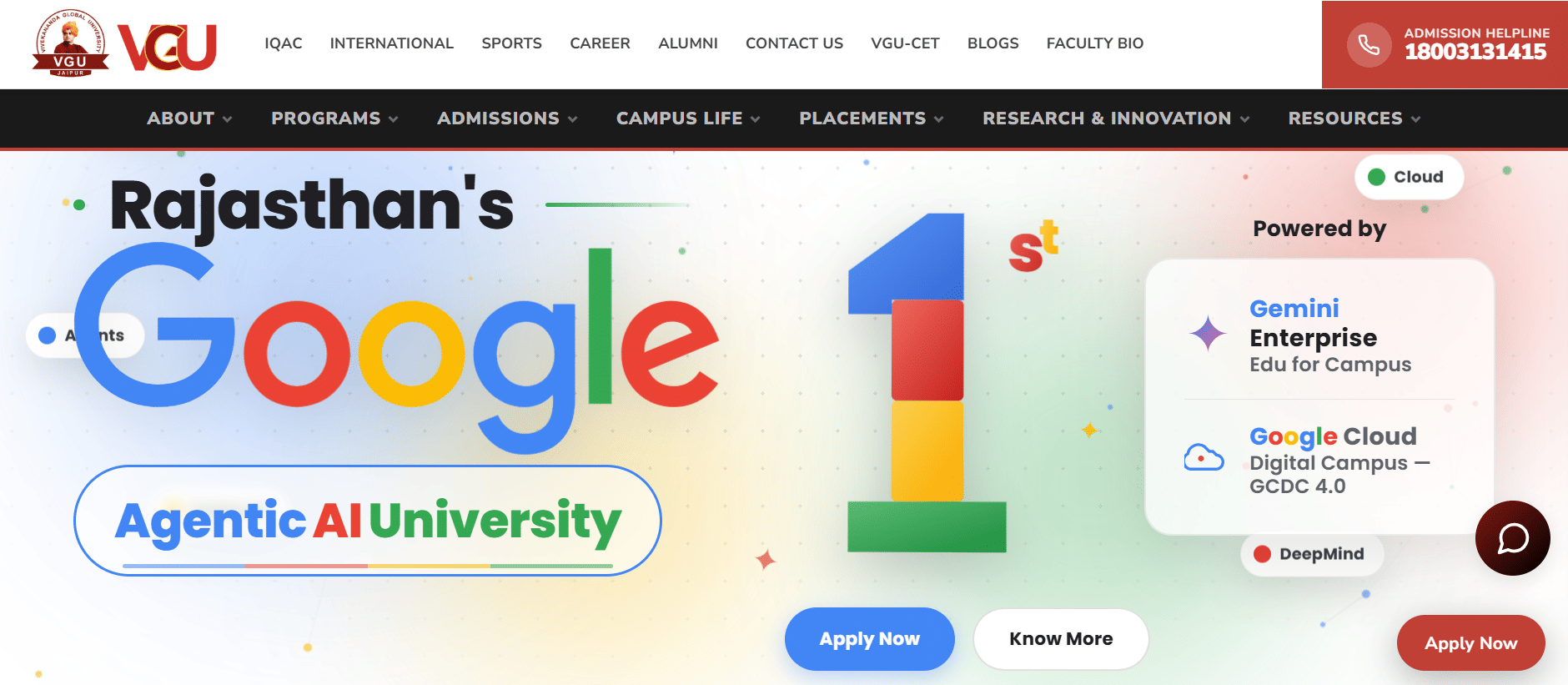 VGU Jaipur Embeds Google Cloud Joint Certification in BTech Curriculum