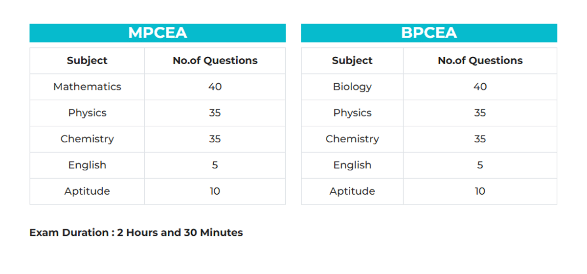 VITEE EXAM PATTERN