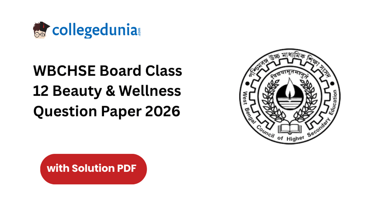 WBCHSE Board Class 12 Beauty & Wellness Question Paper 2026 with Solution Pdf