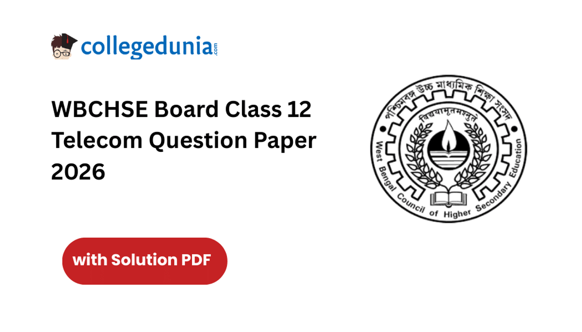 WBCHSE Board Class 12 Telecom Question Paper 2026 with Solution Pdf