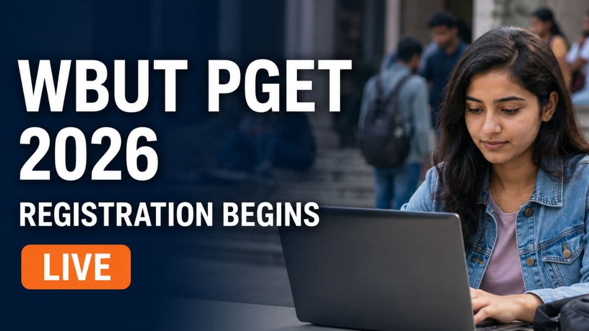 WBUT PGET 2026 Registration Begins