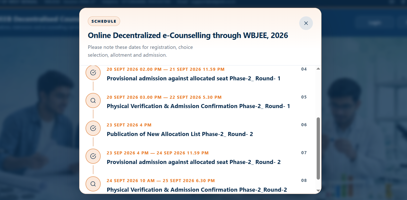 WBJEE Phase 2 Counselling 2026 Official Dates
