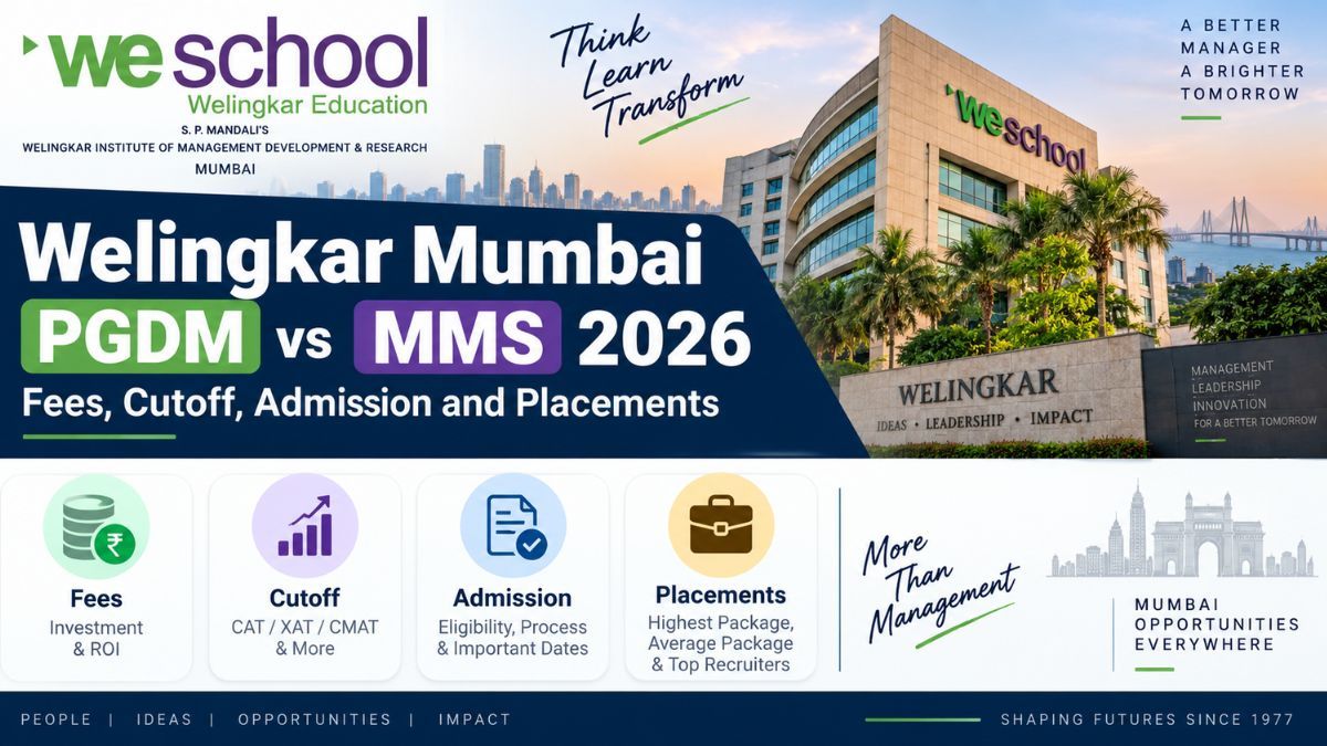 Welingkar Mumbai PGDM vs MMS 2026: Fees, Cutoff, Admission and Placements