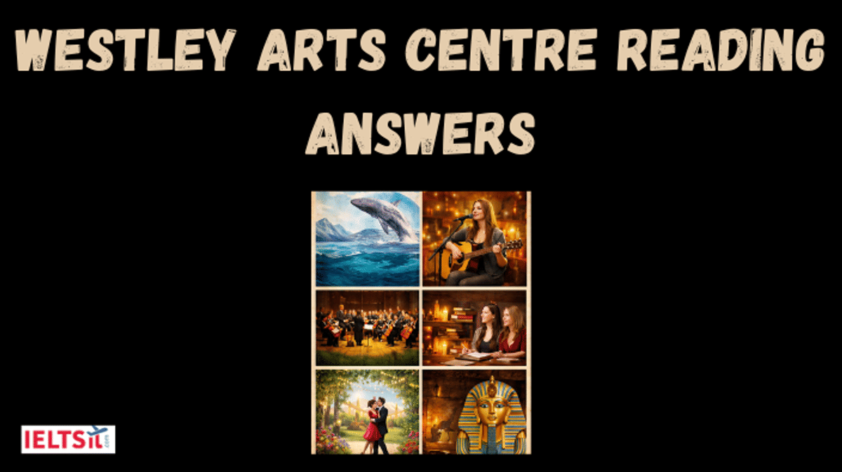 Westley Arts Centre Reading Answers