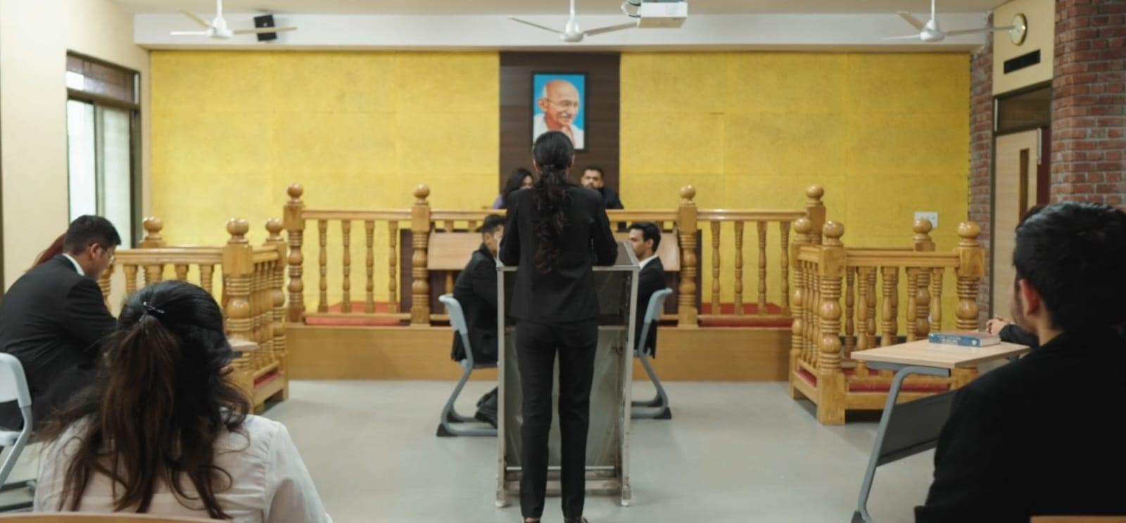 UPES School of Law Moot Court room