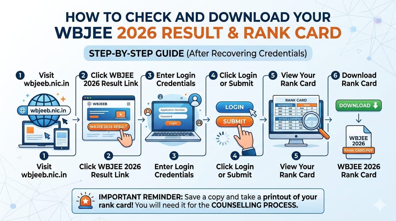 How to Check WBJEE 2026 Result after login