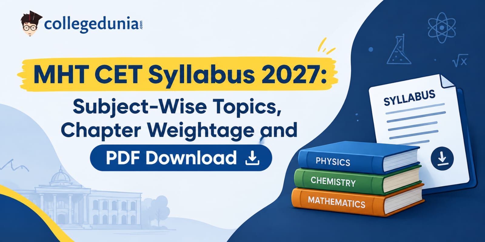 MHT CET Syllabus 2027