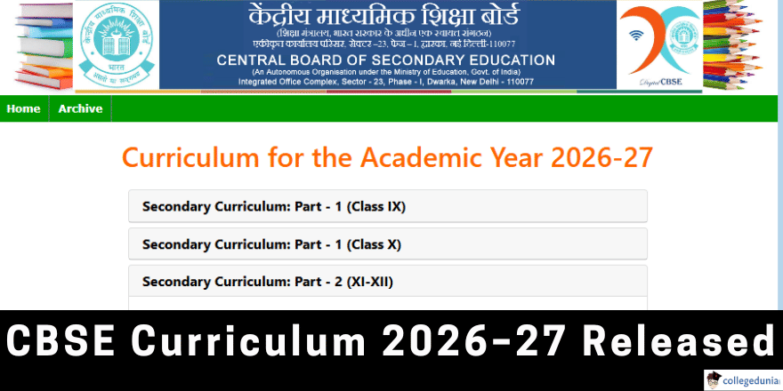 CBSE New Curriculum 2026&ndash;27 Released