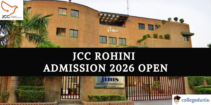  JCC Rohini Admission 2026 Open