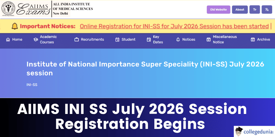 AIIMS INI SS July 2026 Session