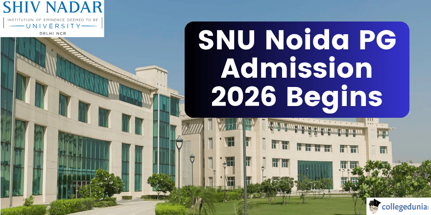 SNU Noida PG Admission 2026 