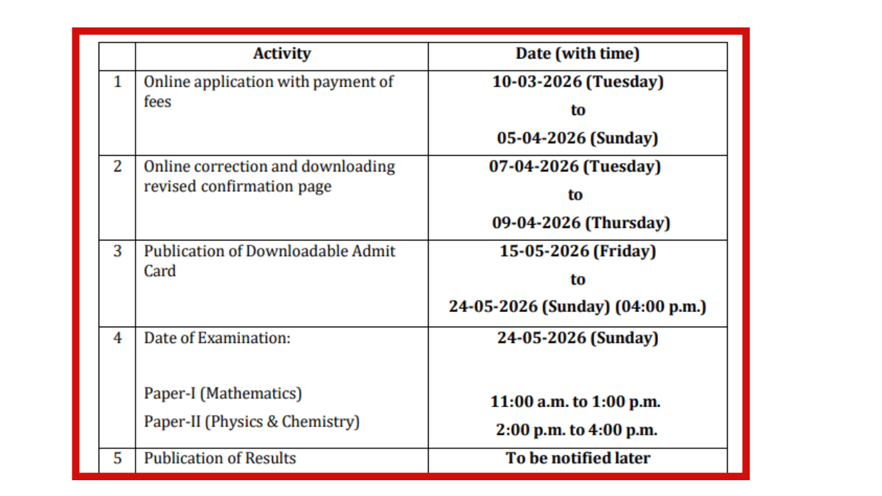 WBJEE 2026 @wbjeeb.nic.in