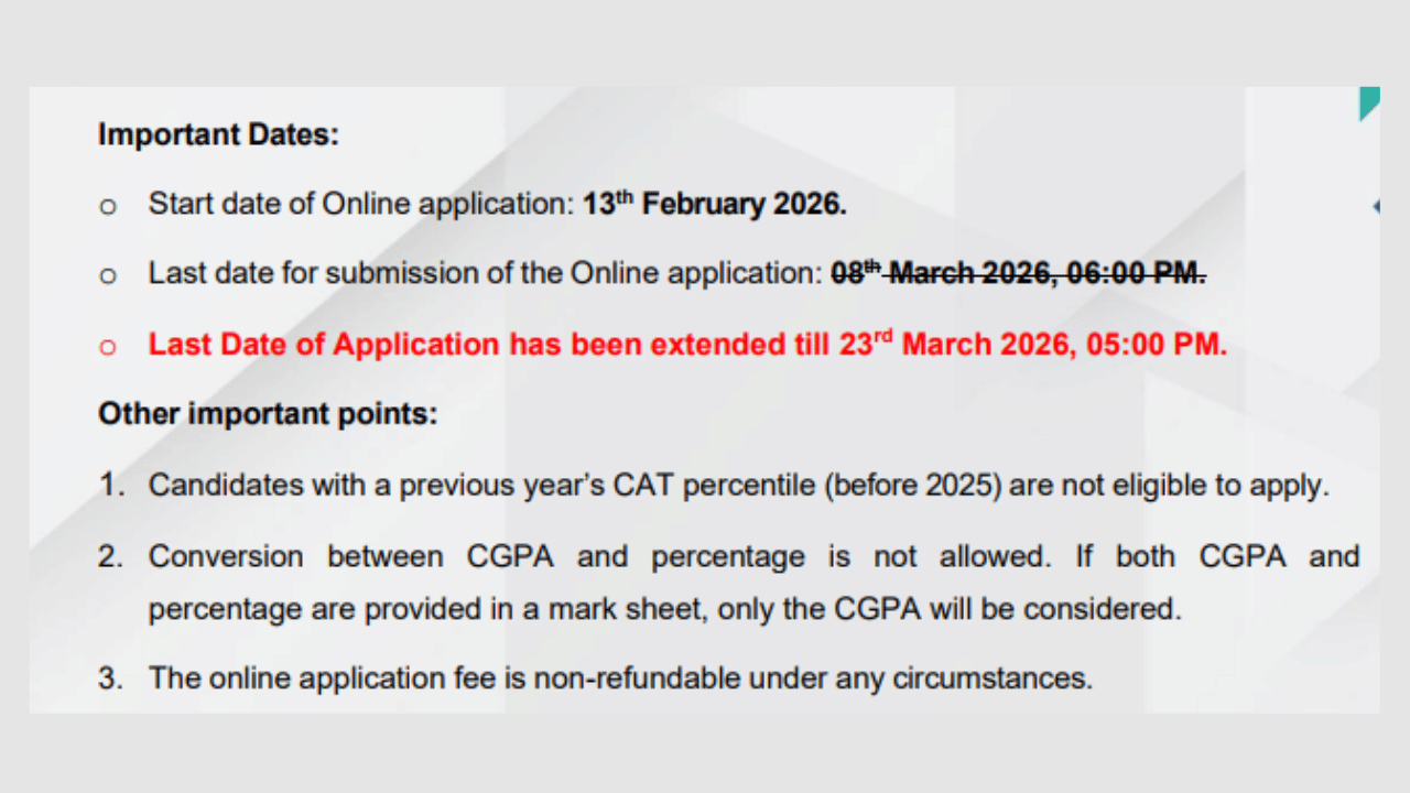 Image Source: NIT Trichy MBA Admission 2026 @nitte.edu