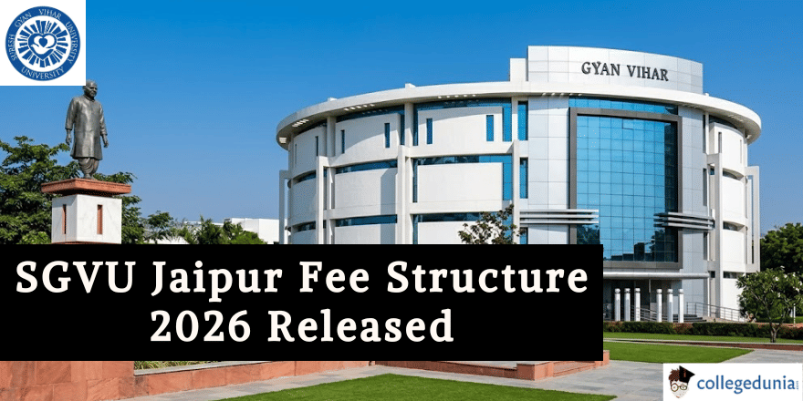 SGVU Jaipur Course-Wise Fee Structure 2026