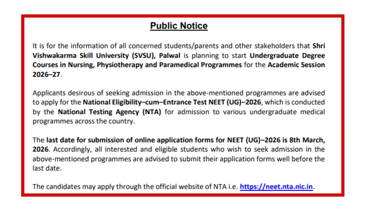 Image Source: @svsu.ac.in