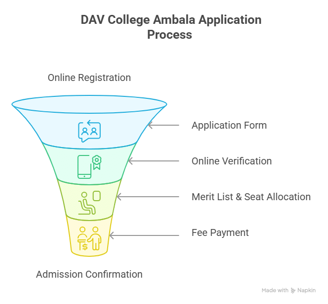 DAV College Ambala Application Process