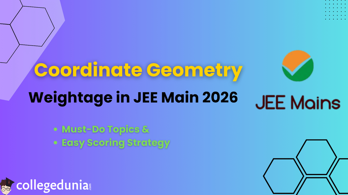 Coordinate Geometry Weightage in JEE Main 2026