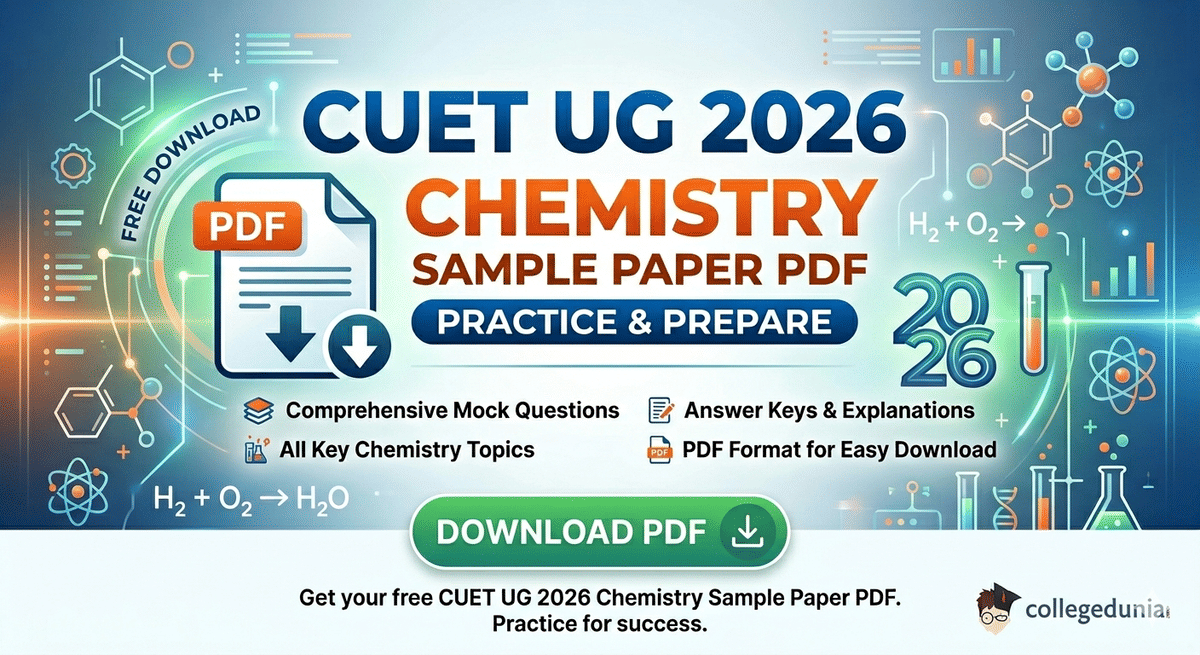 CUET UG Chemistry Sample Paper 2026 PDF