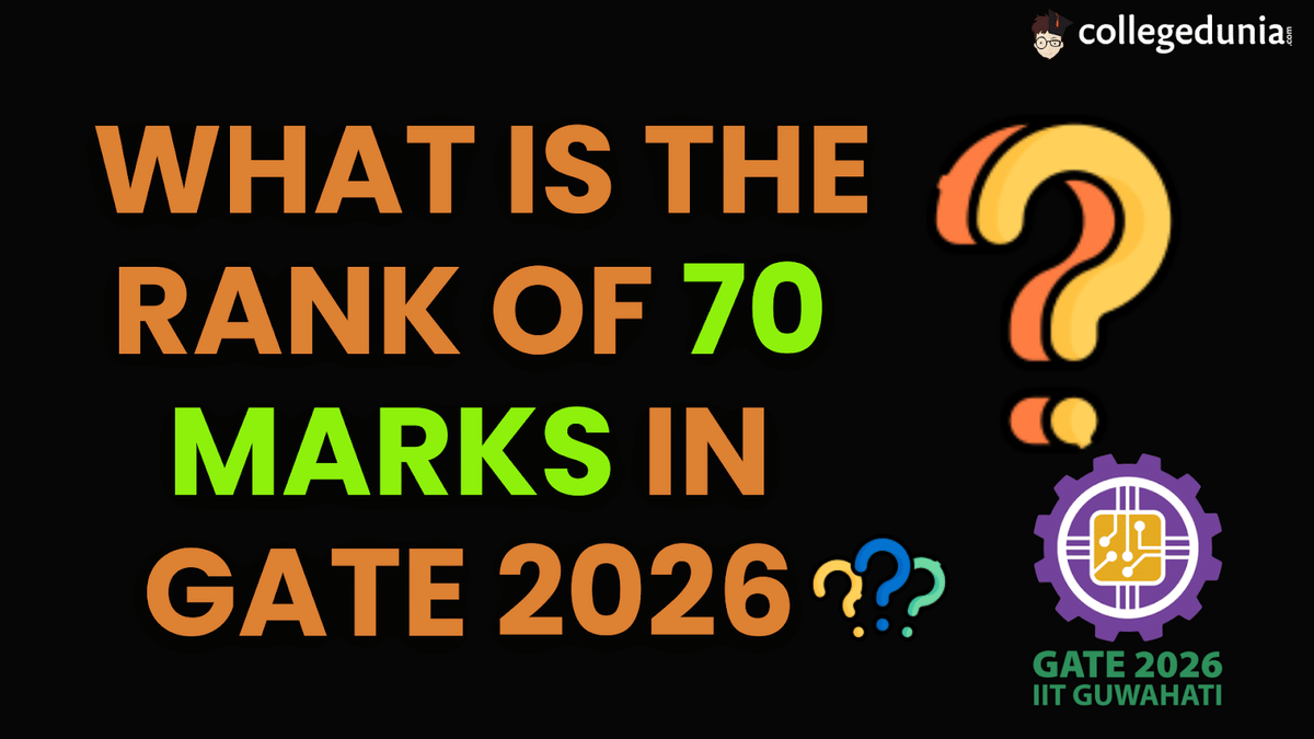 What is the rank of 70 marks in GATE 2026
